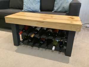 Coffee table/wine rack