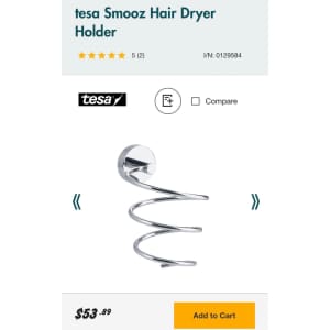 tesa Smooz Hair Dryer Holder New