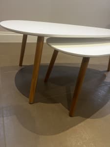 Coffee tables/white/timber MDF