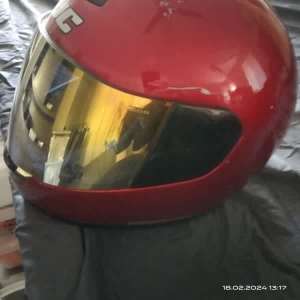 Red Motor Bike Helmet