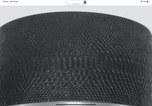 Black Crocodile Eco Leather lampshade