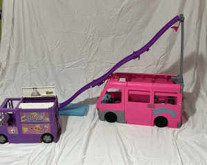 Barbie Camper and Barbie Food Truck Set