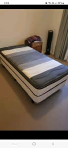 Single bed base and mattress like new