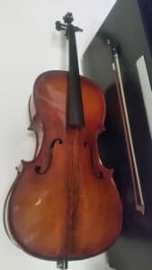 Cello 4/4 ARTISTE with SKB Hard Carry Case bow
