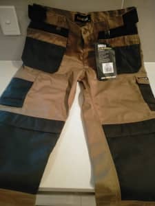 Heavy Duty Work Pants Trousers - Cargo Style size 34