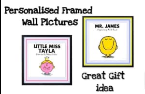 Large Personalised Framed wall pictures