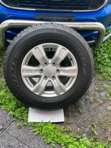 For all-terrain rims and ties to suit Ford Ranger plus spare