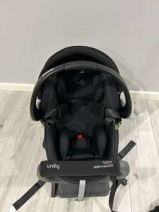 Britax Safe N Sound Unity Baby Car Seat Capsule Isofix - Black