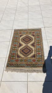 100% pure vintage Turkish persian rug 