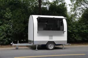 (Special Offer)3M Food Trailer Food Van Coffee Cart Coffee Van