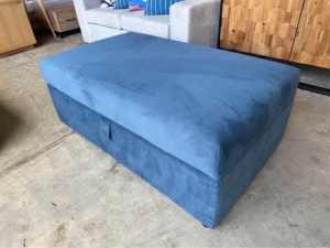 BRAND NEW BLUE Storage Ottoman Afterpay available