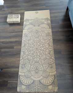 Cork Yoga mat and blocks