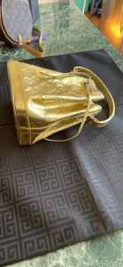 Golden designer Bon Bon Bucket bag