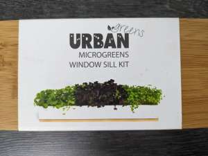 New: Urban Greens Windowsill Grow Kit Microgreens. White porcelain