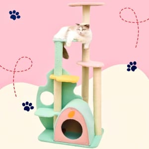 Brand New Rainforest Cat Tree with Scratching Post And Nest Large