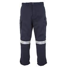 Tecasafe plus Mens Navy cargo with FR tape working pants size 97R