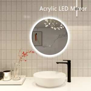 600x600mm Round Bathroom Illuminated LED Mirror High-definition Light