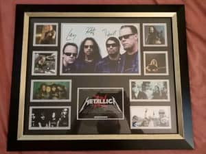 Metallica limited edition signed picture 