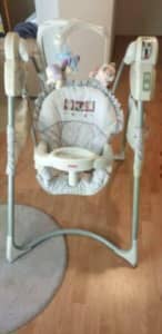 Fisher Price Power Plus Swing can be used with power cord or battery