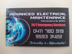 ELECTRICIAN SYDNEY ST GEORGE SUTHERLAND INNER WEST&SUBURBS ******1919.