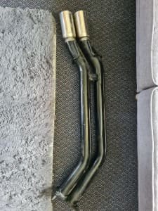 Straight through exhaust pipes for VY SS ute.