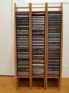 Three piece CD cabinet