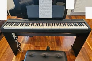 Yamaha Digital Piano P-105 with Stand, Accessories, Manual & Pedal