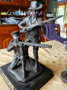 Bronze ANZAC figurines World War One