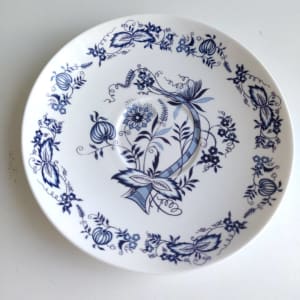 Shelley Meissenette 14260 Small Plate Blue & White Floral Porcelain