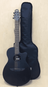 Haze 38 Matt Ebonized Acoustic/Classical Guitar, RoundBack Free bag