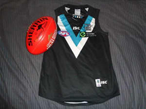 PORT POWER ISC AFL FOOTBALL JERSEY SMALL IN EXCELLENT CONDITION
