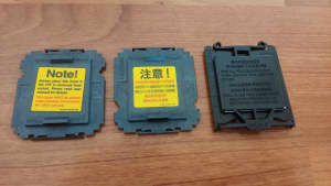 3 Motherboard CPU Socket Covers for LGA1366, LGA115X, LGA1150, LGA1151