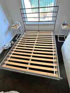 *Delivery available* Double size metal bed frame