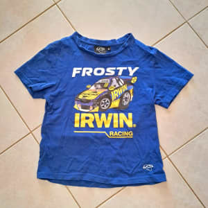 Kids Size 6 Mark FROSTY Winterbottom Tshirt V8 Supercars 