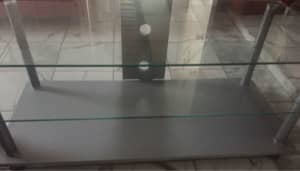 Glass TV table