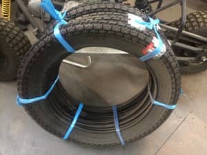 Honda Postie bike / CT110 tyre & tube kit - vee rubber 3.00-17