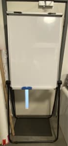 Magnetic white board. Double sided