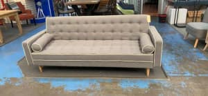 French provincial sofa retro click clack sofabed Couch Lounge grey