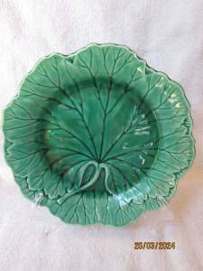 Wedgwood Barlaston Majolica Cabbage Leaf Side Plate