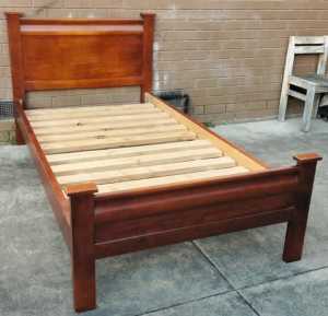timber king single bed and mattress