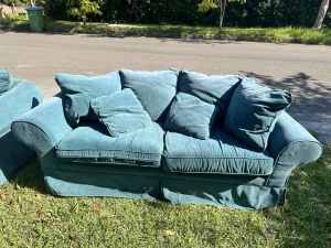 Free fabric 2 seater and 3 seater couch sofa