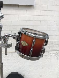 Pearl Masters 8” add on Tom drum in Chestnut fade