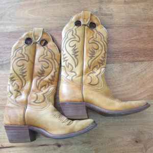 Cowboy Boots - Vintage - Leather - North American
