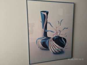 printed art - picture of vases