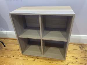 IKEA four cube storage with backing