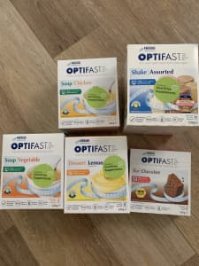 Optifast products - soups, shakes, desserts and bars