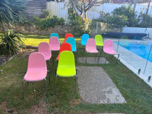 Colourful chairs Magis brand