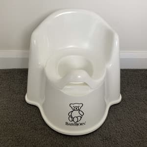 BabyBjorn white potty chair in great condition