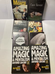 Jay Sankey DVD Magic & Card Trick Lot,Bundle x 8.