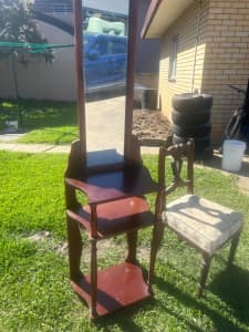 Vintage chair and dresser